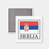 Srbija Magnet (Vorderseite/Rückseite)