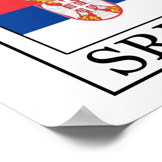 Srbija Poster (Ecke)