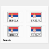 Srbija Rechteckiger Aufkleber (Blatt)