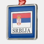 Srbija Silbernes Ornament (Links)