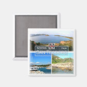 SRD019 SAN TEODORO, Mosaik, Sardinien, Kühlschrank Magnet (Vorderseite/Rückseite)