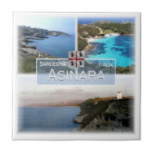 SRD028 ASINARA, Mosaik, Sardinien, Fliese (Vorderseite)