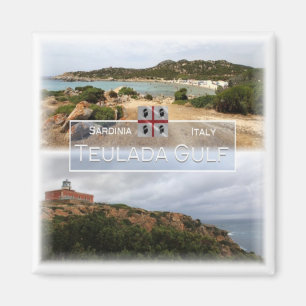 SRD029 TEULADA GULF, Sardinien, Kühlschrank Magnet