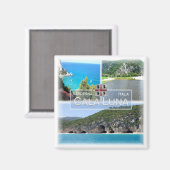 SRD032 CALA LUNA, Mosaik, Sardinien, Kühlschrank Magnet (Vorderseite/Rückseite)