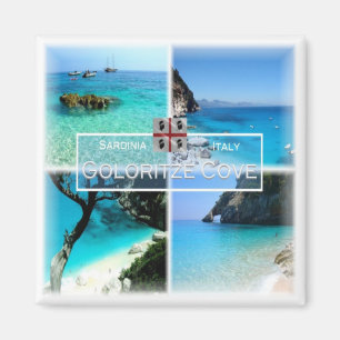 SRD034 COVE GOLORITZE' Mosaik, Sardinien, Kühlschr Magnet