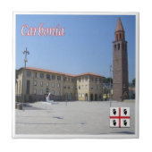 SRD049 CARBONIA, Piazza Roma, Fliese (Vorderseite)