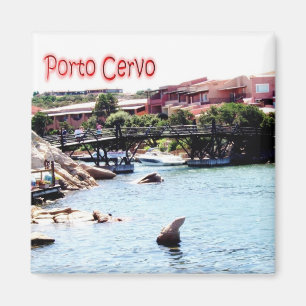 SRD051 PORTO CERVO, Sardinien, Italien, Kühlschran Magnet