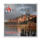 SRD052 PORTO CERVO, Sardinien, Italien, Fliese (Vorderseite)