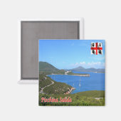 SRD064 ALGHERO PISCHINA SALIDA, Kühlschrank Magnet (Vorderseite/Rückseite)