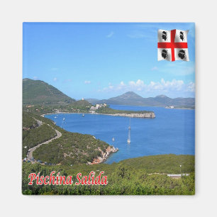 SRD064 ALGHERO PISCHINA SALIDA, Kühlschrank Magnet