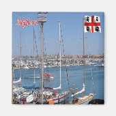 SRD066 ALGHERO Korallenküste, Sardinien, Kühlschra Magnet (Vorne)