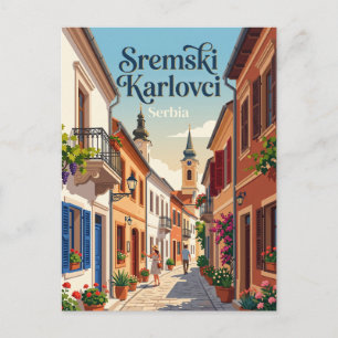 Sremski Karlovci Gasse Serbien Postkarte