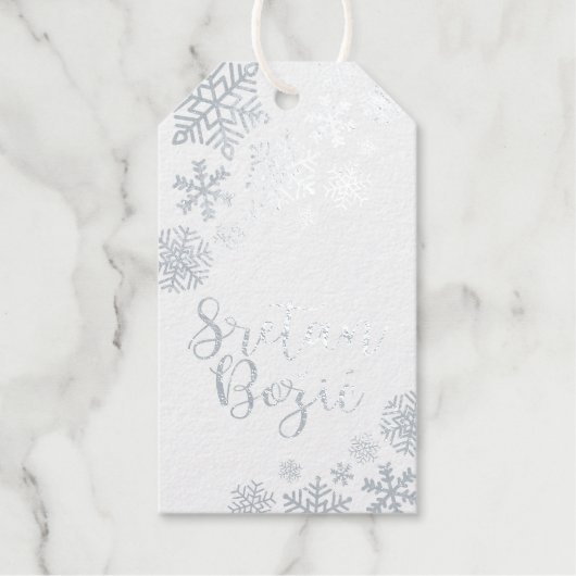 Sretan Božić Bosnian, kroatische Weihnachtszeit, E Geschenkanhänger (Vorderseite)