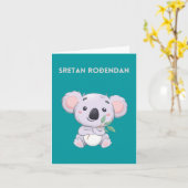 Sretan rođendan, Kroatisch Happy Birthday, Karte (Gelbe Blume)