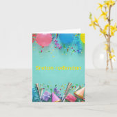 Sretan rođendan, Kroatisch Happy Birthday, Karte (Gelbe Blume)