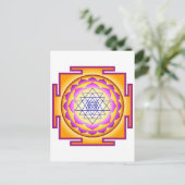 Sri Chakra Goddess Shri Lalitha Tripurari Sundari Postkarte (Stehend Vorderseite)