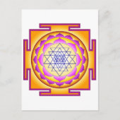Sri Chakra Goddess Shri Lalitha Tripurari Sundari Postkarte (Vorderseite)