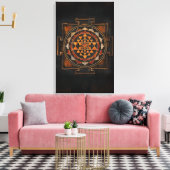 Sri Chakra Leinwand Wall Art (Insitu (Wohnzimmer))