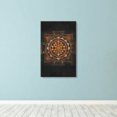 Sri Chakra Leinwand Wall Art (Insitu (Holzboden))