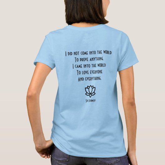 Sri Chinmoy Women's Running Squad T - Shirt (Rückseite)