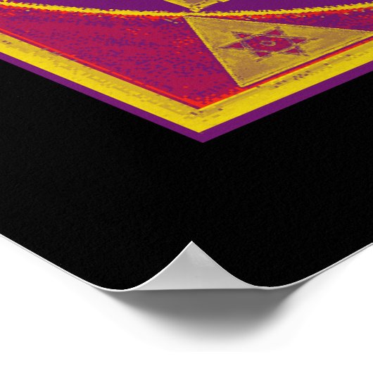 Sri Ganesh Yantra Poster (Ecke)