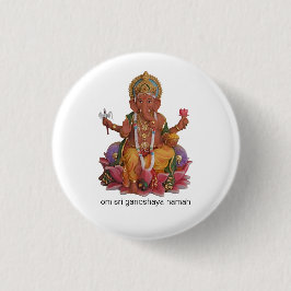 Sri Ganesha Knopf-Abzeichen Button