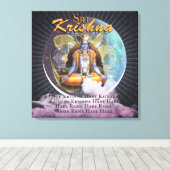 SRI KRISHNA - gedruckte Leinwand (Insitu (Holzboden))