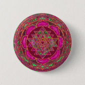 Sri Lakshmi Yantra Mandala Button (Vorderseite)