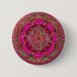 Sri Lakshmi Yantra Mandala Button