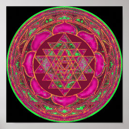 Sri Lakshmi Yantra Mandala Poster