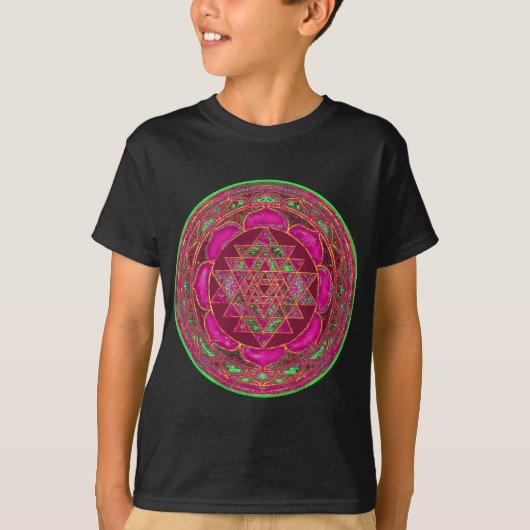 Sri Lakshmi Yantra Mandala T-Shirt (Vorderseite)
