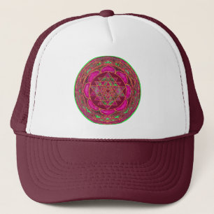 Sri Lakshmi Yantra Mandala Truckerkappe