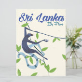 Sri lanka-Affe-Vintages Urlaubsposter (Stehend Vorderseite)