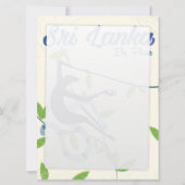 Sri lanka-Affe-Vintages Urlaubsposter (Rückseite)