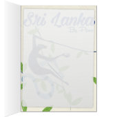 Sri lanka-Affe-Vintages Urlaubsposter (Innen (Rechts))