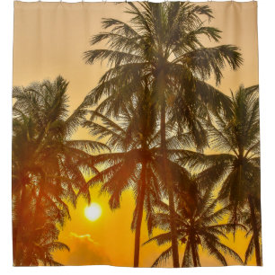Sri Lanka Beach Sunset View Duschvorhang