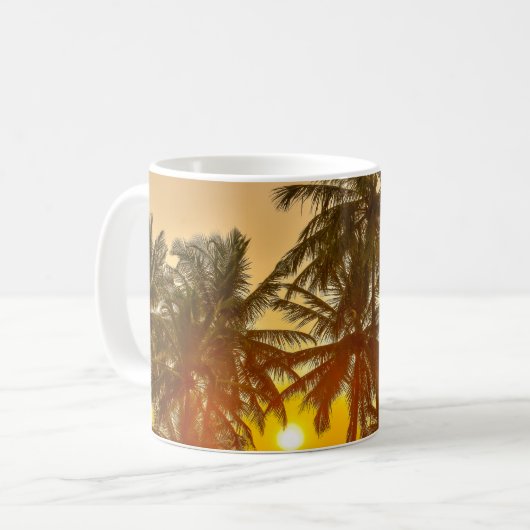 Sri Lanka Beach Sunset View Kaffeetasse (Vorderseite Links)
