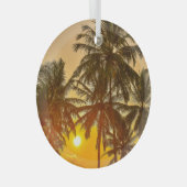 Sri Lanka Beach Sunset View Ornament Aus Glas (Vorderseite Rechts)