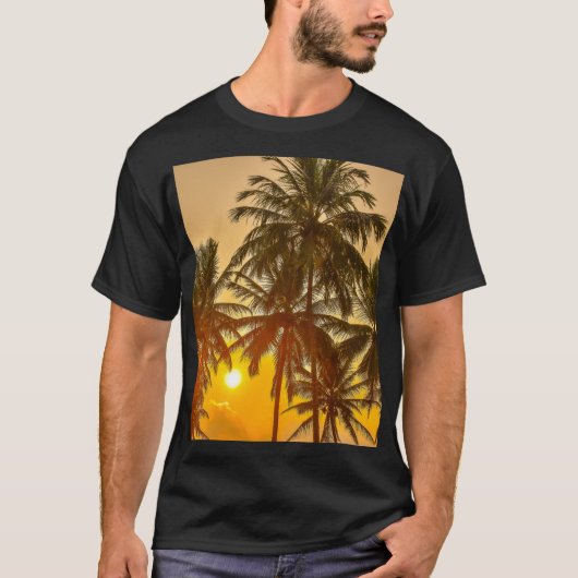 Sri Lanka Beach Sunset View T-Shirt (Vorderseite)
