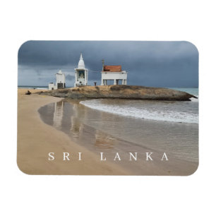 Sri Lanka Buddhistischer Tempel mit Blick auf Kühl Magnet