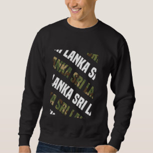 Sri Lanka Camouflage Muster Green Camouflage Sweatshirt
