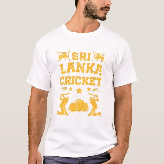 Sri Lanka Cricket-Geschenk T-Shirt (Vorderseite)