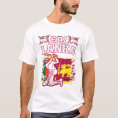 Sri Lanka Cricket Gift, Flag Brush Stroke T-Shirt (Vorderseite)