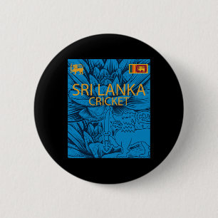 Sri Lanka Cricket Perfekt für Lankan Cricket Fans Button