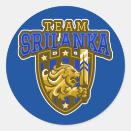 Sri lanka Cricket Runder Aufkleber
