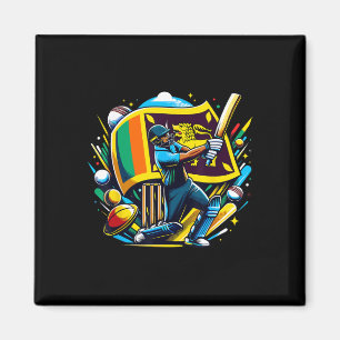 Sri Lanka Cricket Sri Lankenisches Cricket-Trikot  Magnet