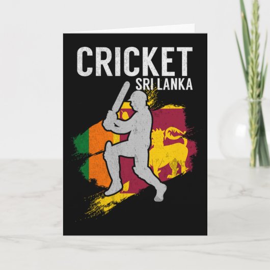Sri Lanka Cricket-Team  Karte (Vorderseite)