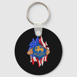 Sri Lanka Cricket USA-Flagge Perfekt für Lankan Cr Schlüsselanhänger