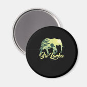 Sri Lanka Elephant Nature Lover Traveller Geschenk Magnet (Vorderseite/Rückseite)