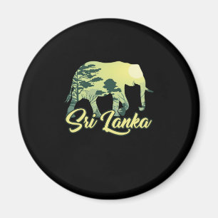 Sri Lanka Elephant Nature Lover Traveller Geschenk Magnet